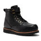 ROCKROOSTER Edgewood Men's 6 Inch Black Steel Toe Wedge Work Boots SAP610BK