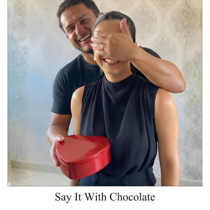 Andy Anand Ruby Chocolate Heart Truffles (18 pc, Nut-Free Gluten-Free) | Local SoCal Chocolatier