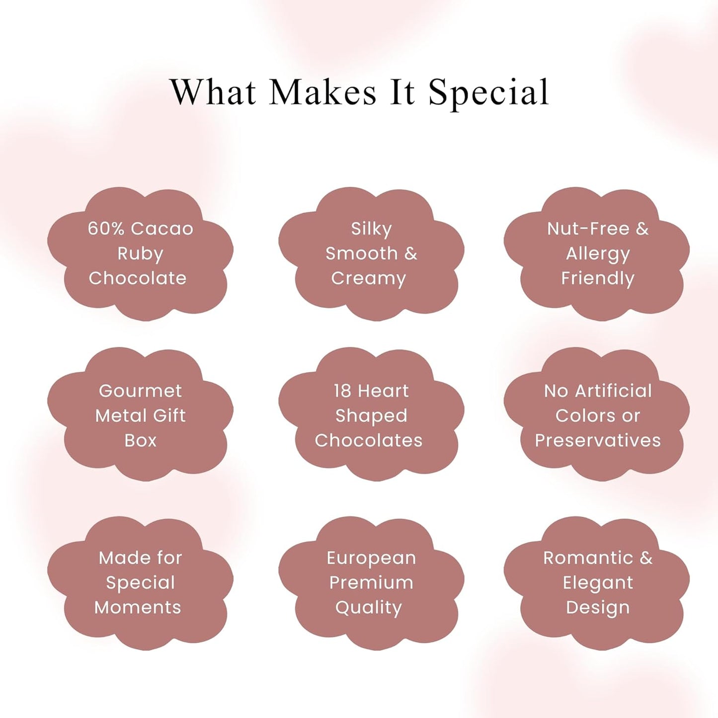 Andy Anand Ruby Chocolate Heart Truffles (18 pc, Nut-Free Gluten-Free) | Local SoCal Chocolatier