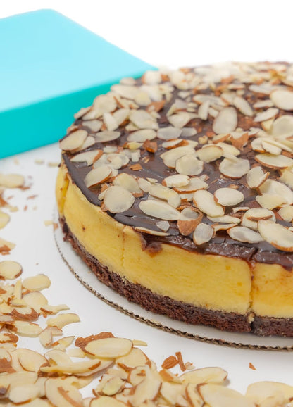 Andy Anand Fudge Brownie Cheesecake (9-inch, 2.8 lbs) | Halal & Sugar-Free Option | Local SoCal Bakery