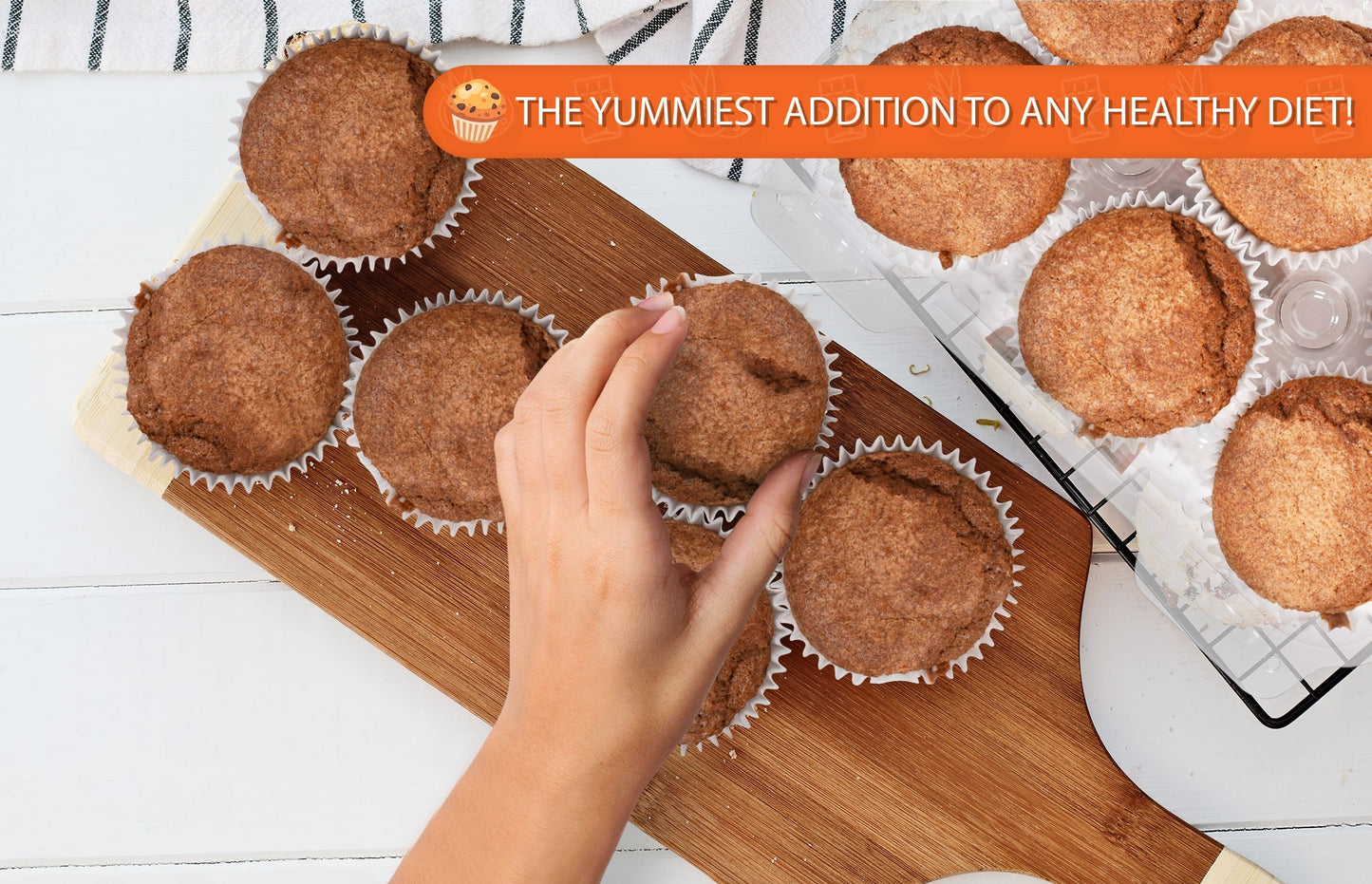 Carbolicious Homestyle Lemon Muffin Low-Carb Sugar-Free - 6 Pack - Only 2g Carbs per Muffin