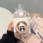 Animal Water Bottles With Lid and Straw