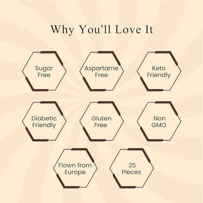 Andy Anand Sugar-Free Aniseed Rock Hard Candy (25 pc) | Sugar-Free & Keto Candy | Local SoCal Bakery