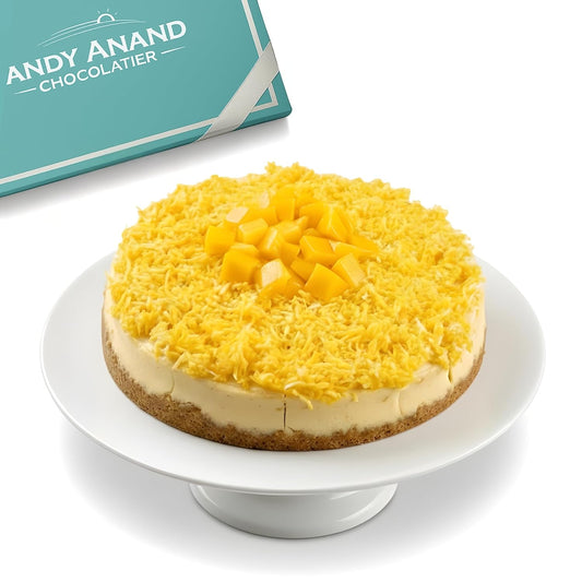 Andy Anand Sugar-Free Coconut Mango Cheesecake | Sugar-Free & Keto Cheesecake | Local SoCal Bakery