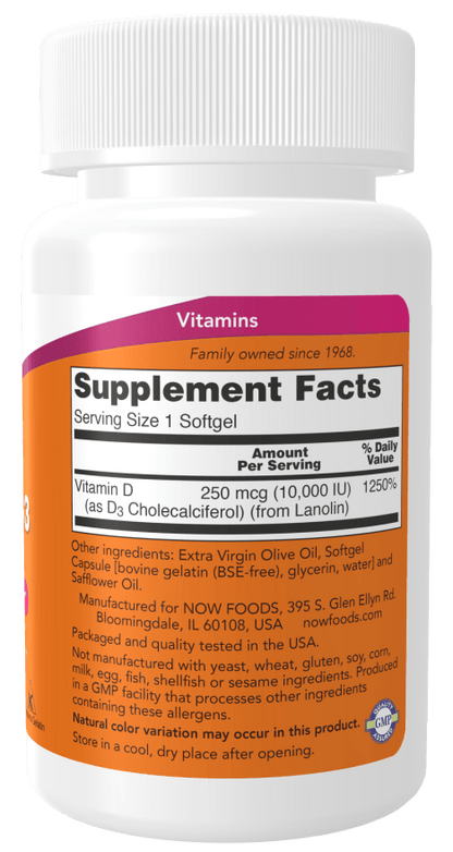 Vitamin D-3 10,000 IU High Potency
