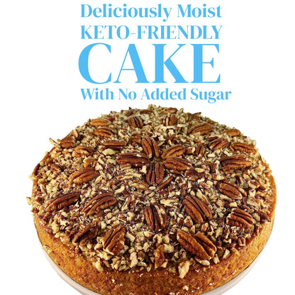 Andy Anand Sugar-Free Gluten-Free Caramel Pecan Cake (9-inch, 2.8 lbs) | Keto & Diabetic-Friendly | SoCal Bakery