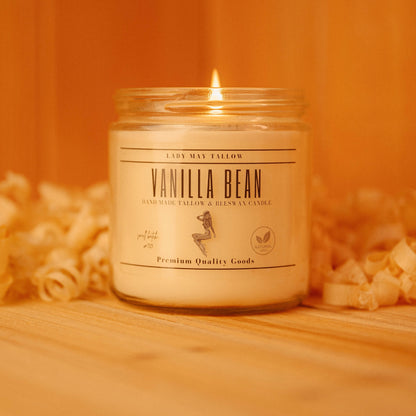 Vanilla Bean Tallow Gift Set - Whipped Moisturizer, Candle, Soap & Eye Cream | Lady May